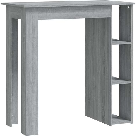 Maison Exclusive - Mesa alta con estante gris Sonoma 102x50x103,5 (1/5)