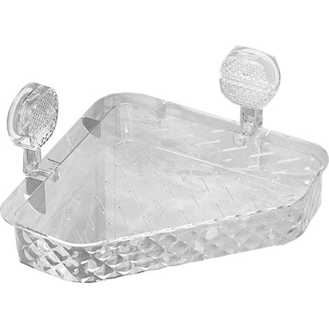 1 étagère de rangement à ventouses, grande capacité, fixation sans perçage sur surface lisse, idéale salle de bain cuisine camping-car (1/5)