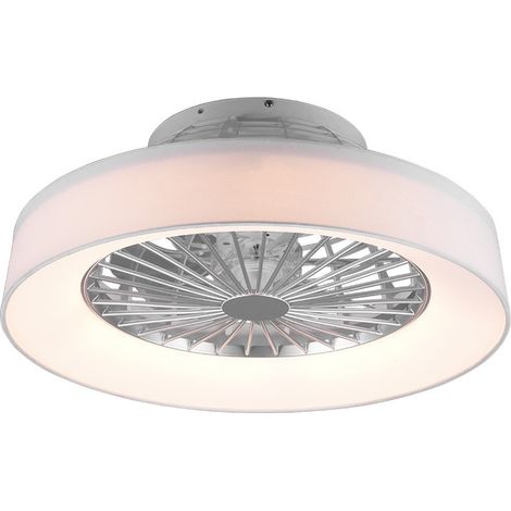 Plafonnier ventilateur LED R62662101 blanc télécommande (1/5)
