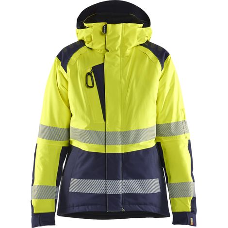 Veste hiver haute visibilité femme 4456 - Jaune/Marine L
