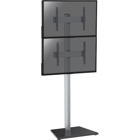 Support sur pied pour 2 écrans TV 40''-65'' - Hauteur 240cm - A poser (1/3)