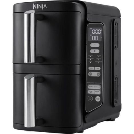 Ninja – Friteuse sans huile 7,6L – 2470W – Double tiroir empilable pour 6 personnes – 6 programmes de cuisson (1/5)