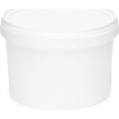 Garronda Seau avec Couvercle 0,5 L pour Le Stockage de Produits Alimentaires et Chimiques 1 Pièce Blanc GD-0071