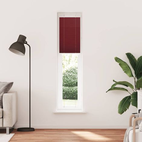 Maison Exclusive - Tenda Plissettata Rosso Bordeaux 45x200 cm Larghezza Tessuto