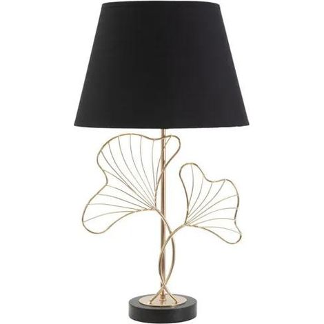 Tischlampe mauro ferretti 60 cm gold schwarz 40 W