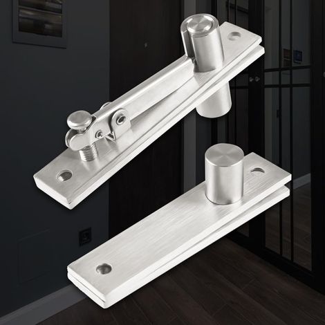 charnière de porte pivotante en inox pour bois (1/5)