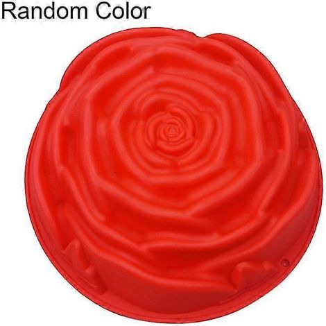Moule en silicone 3D en forme de rose, haute résistance, antiadhésif, réutilisable, pour desserts, gâteaux, chocolats et pâtisseries faits maison, 23,5 x 7 cm (1/5)