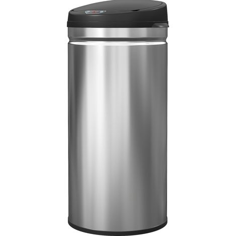 Cubo de basura sensor 42 L de acero inoxidable con cierre suave (1/5)