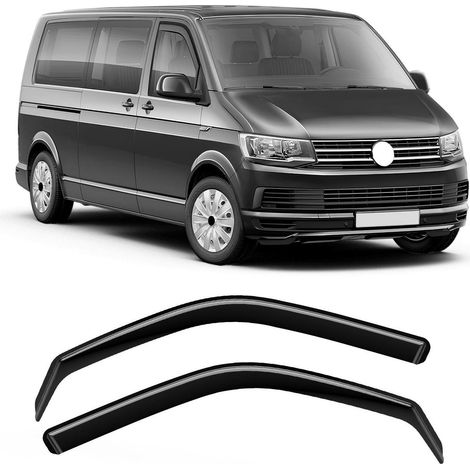 Windabweiser für VW T5/T6 (2003-2024) - 2 Stück, Schwarz, PC-Material (1/5)