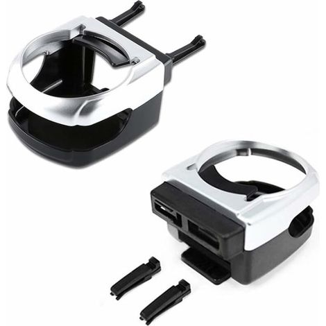 2 Pièces Support de Verre de Voiture, Universel Réglable Tasse de Boisson Porte-gobelet, Support de Boisson Multifonctionnel D'automobile, Adapté à la Plupart des Prises d'air de Voiture