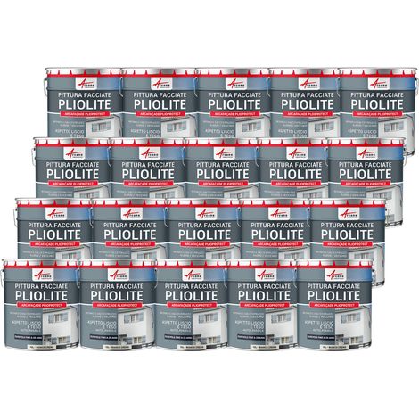 Pittura alla pliolite : per facciate e stucco - ARCAFAÇADE PLIOPROTECT - 20 x 10 L Bianco Crema - RAL 9001 - ARCANE INDUSTRIES