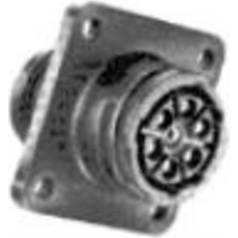 TE Connectivity 211398-1 Cosse cylindrique mâle embase femelle Nombre total de pôles: 7 Série (conne