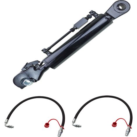 Hydraulischer Oberlenker Kat 2 mit Schnellfanghaken und Hydraulikschläuche Set (1/5)