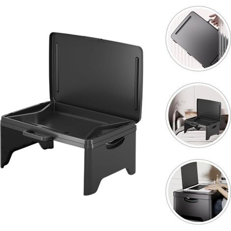 Table pliante portable pour ordinateur portable, table de petit-déjeuner multifonctionnelle, table de dessin, d'écriture et de lecture, noire.