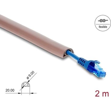 Gaine de câble cable duct flexible 2m 20x10mm (1/2)