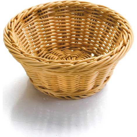 LACOR 63472 Corbeille à pain ronde, polypropylène, beige, 21 x 21 x 8 cm