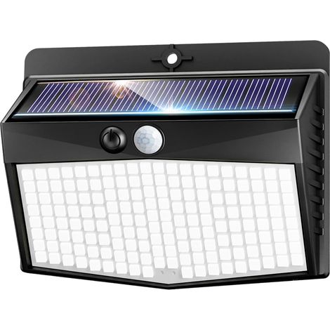 Solar-Außenleuchte mit Bewegungsmelder, 168 LEDs, 3 Modi, IP65 wasserdicht, Solar-LED-Gartenleuchte (1/5)