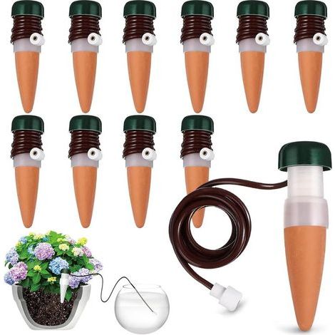 Lot de 10 distributeurs d'eau pour plantes d'intérieur, système d'irrigation de balcon, arrosage automatique des plantes d'intérieur, système d'irrigation automatique (1/5)
