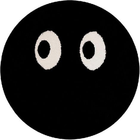 Tapis rond de dessin animé haut de gamme, tapis de sol antidérapant et absorbant pour la maison, D (1/5)
