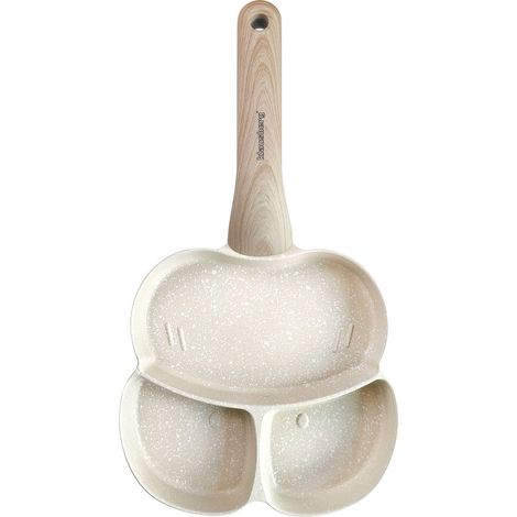 Teglia in marmo 3 in 1 per uova, pancake e crêpes 18 cm, BEIGE, KLAUSBERG KB-7825 (1/5)