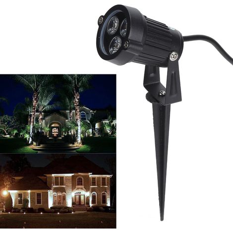 3-LED-Gartenleuchte, wasserdicht, 3 W, IP65, ideal für Höfe, Rasenflächen und Gärten. Kaltweißes Licht. (1/5)