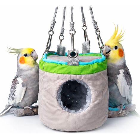 Maison troglodyte attachable - Tente pour les plus petits perroquets (1/5)