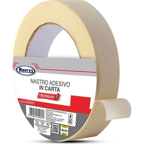 MAURY'S NASTRO CARTA ADESIVO CON 135 MICRON 20 MT X 50 MM OKX