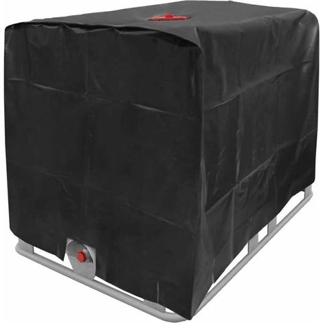Bache de réservoir d'eau, Bache Couverture Réservoir IBC pour Cuve 1000L, Capt de Protection Container Citerne Eau, Anti-poussière Anti-UV Anti-Pluie, 120x100x116cm (bleu) (1/4)