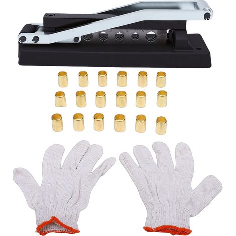 Kit de Sertissage pour Tuyaux à Virole 1/4"-3/8" - Outil Pneumatique avec Raccords, pour PVC (1/5)