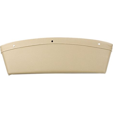 Porte-gobelet voiture avec poche latérale, organiseur de rangement pour cartes et téléphone (Beige) (1/5)