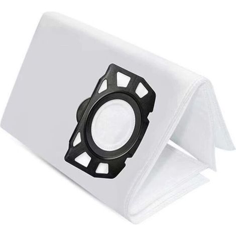 Confezione da 10 sacchetti per aspirapolvere Kärcher WD4, WD5, WD6, MV4, MV5, MV6 - Microfibra a 5 strati, elevata filtrazione 99,99%, sacchetti in tessuto non tessuto resistenti, compatibili con gli 