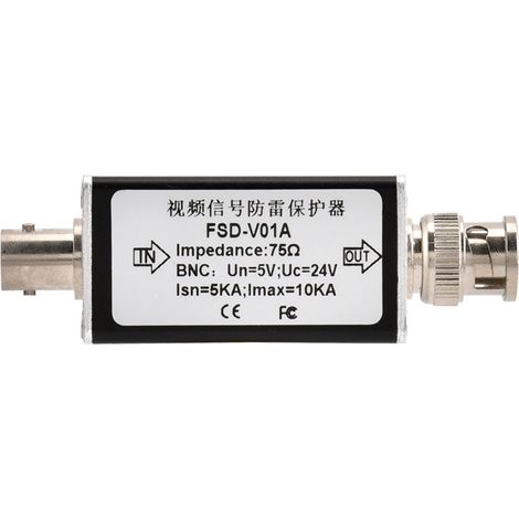 Dispositif de protection contre les surtensions pour caméra analogique CCTV BNC, parafoudre et foudre 24 V