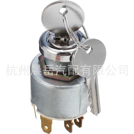 Interruttore di accensione per motorino di avviamento da 12 V per auto, barche, moto e trattori, con chiave, 7 pin, 956827 (1/4)