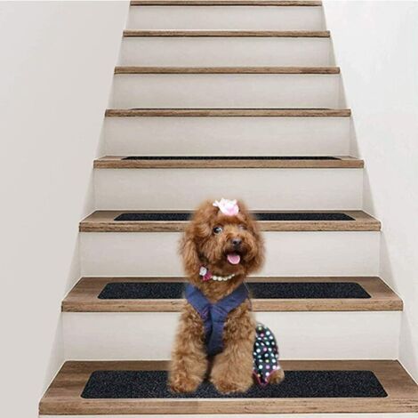 Lot de 15 bandes antidérapantes 6 x 30 cm – Adhésif acrylique imperméable – Pour escaliers en bois, béton, carrelage – Installation facile (1/5)