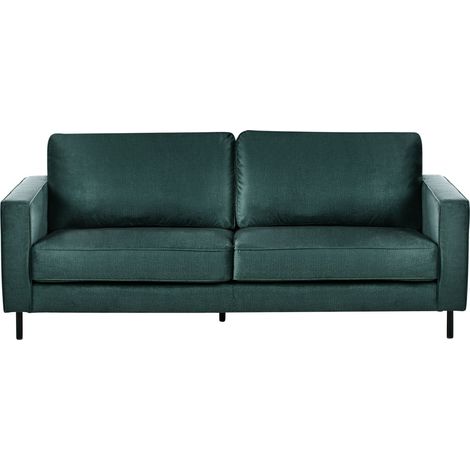 Sofa 3 Seater SAVALEN Velvet Dark Green