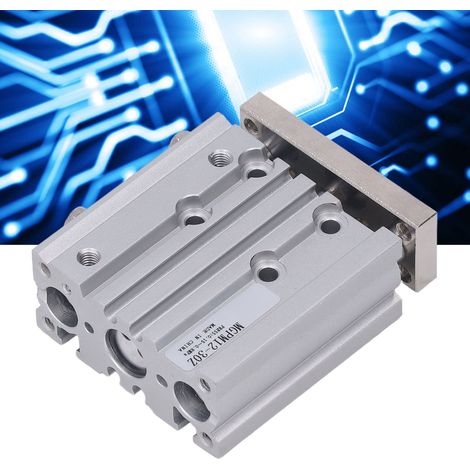 Vérin à trois tiges MGPM12-30Z avec tige de guidage type SMC (1/5)