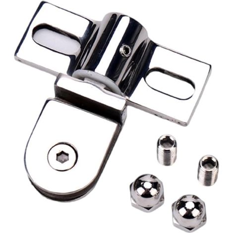 Charnières robustes en acier inoxydable/alliage pour porte de douche et pivots en verre pour usage quotidien décontracté (1/5)