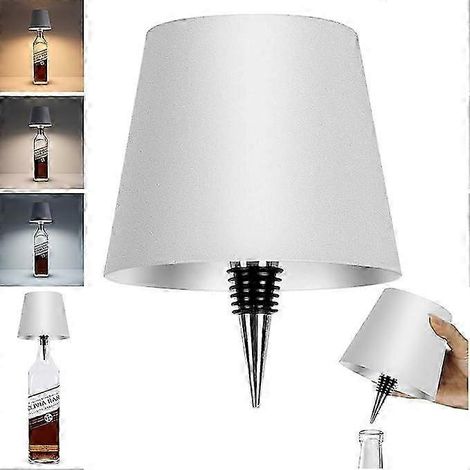 Lampe sans fil pour bouteille de vin, lampe tactile RGB/3 couleurs, veilleuse, lampe de table LED rechargeable (1/5)