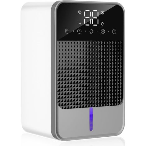 Luftentfeuchter 1500 ml, ultraleiser elektrischer Luftentfeuchter, automatische Abschaltung, 7 bunte LED-Lichter, kompakte Luftentfeuchter für Zuhause, für Keller, Badezimmer, Keller, Schlafzimmer