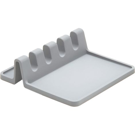 Support Cuillère En Silicone - Antidérapant - Pour Plaque De Cuisinière Et Plan De Travail - Avec Emplacements Goutte À Goutte - 1 Pièce (1/5)