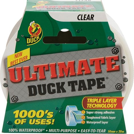 Shurtape 222150 Duck Tape Ultimate 50mm x 20m Clear SHU222150 (1/5)