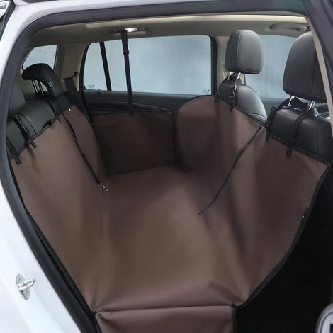 Accessoires pour siège de voiture - Chien - Tapis de protection étanche - 130x150 cm - Noir - Coffe (1/3)