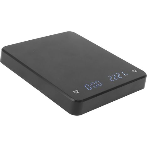 Balance à café rechargeable par USB avec remise à zéro automatique, haute précision, affichage LED numérique, fonction café filtre et minuterie (1/5)