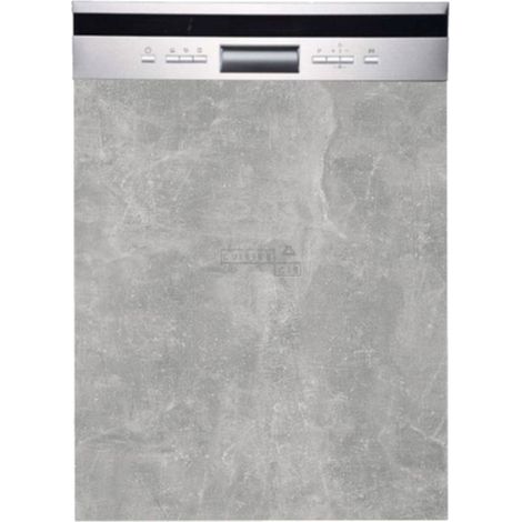 Façade pour lave-vaisselle semi intégrable Bellissi Beton Naturel L 45 cm (1/5)