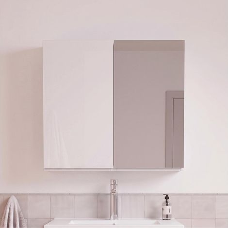 Mobiletto da bagno WILL 60cm con doppia anta e specchio (1/5)