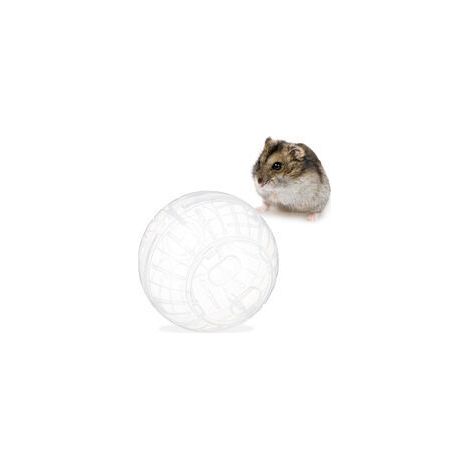 Relaxdays Boule hamster, jouet pour rongeurs, accessoire, souris, apport en air optimal, plastique, (1/4)