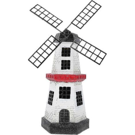 Moulin à vent solaire LED étanche pour jardin (1/3)