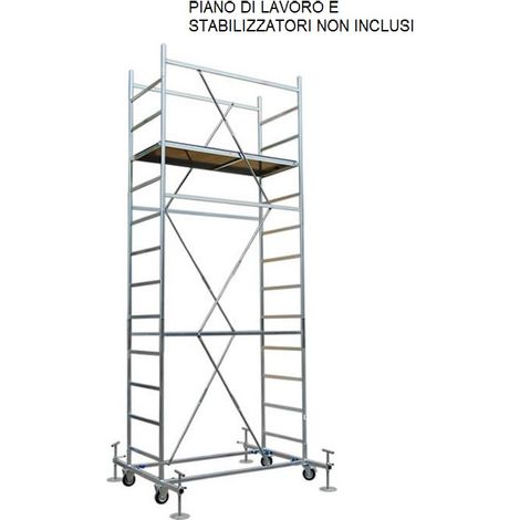 Trabattello Maxitris Plus Altezza 520 cm - Altezza Struttura 410 cm NON COMPRESO PIANO DI LAVORO