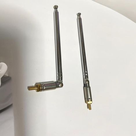Antenne télescopique radio 5047-4 sections, filetage extérieur universel M3, longueur pliée 80 mm, longueur dépliée 160 mm (1/5)
