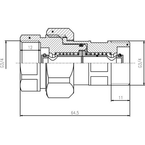 Raccord ferro sn01 raccord rapide 3 4 pouces (1/2)